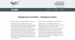 Desktop Screenshot of dzbf.de